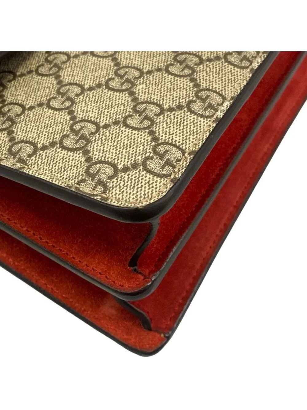 Gucci Shoulder Bag Dionysus Beige Brown Red